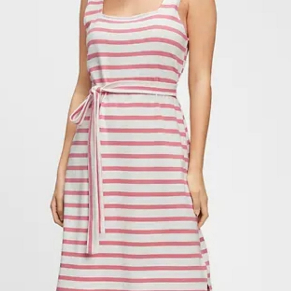 GAP SQUARENECK TIE BELT DRESS - Picture 1 of 7